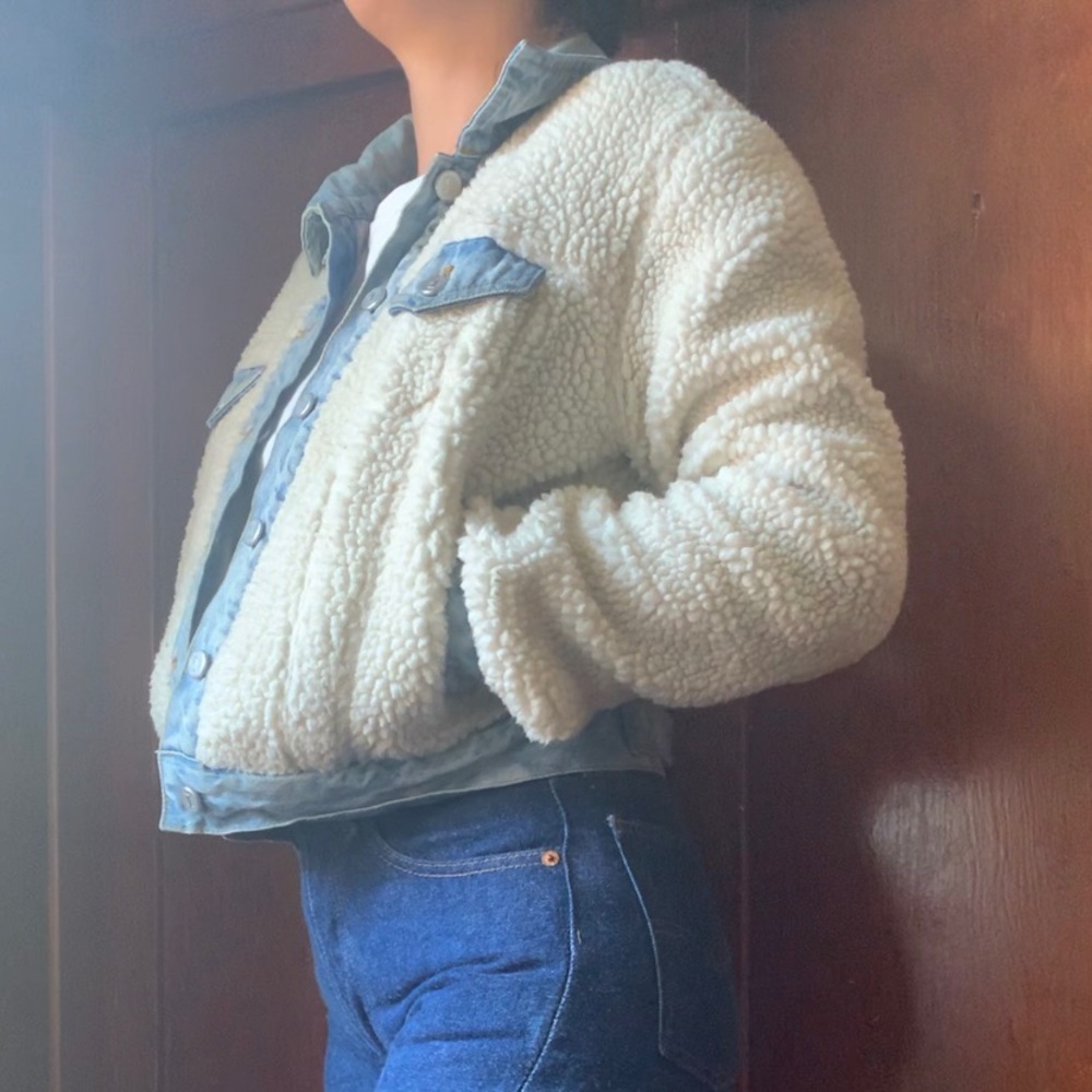 Pilcro Sherpa Denim Jacket